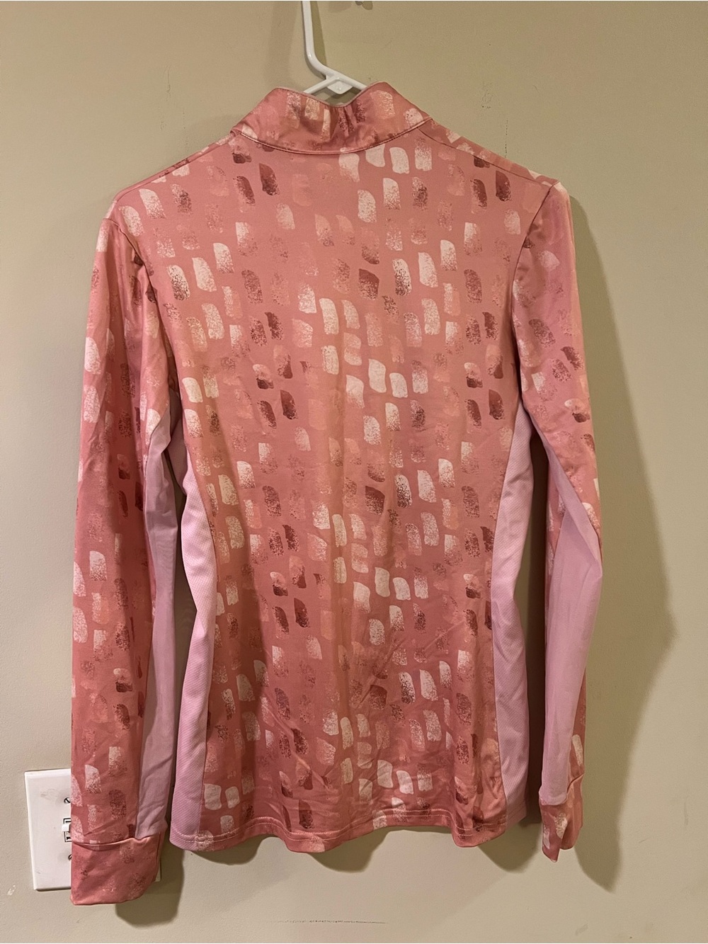 Pink Patterned Long Sleeve Top